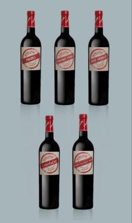 Coffret bois vins 5 bouteilles Hors-Série par Cheval Quancard